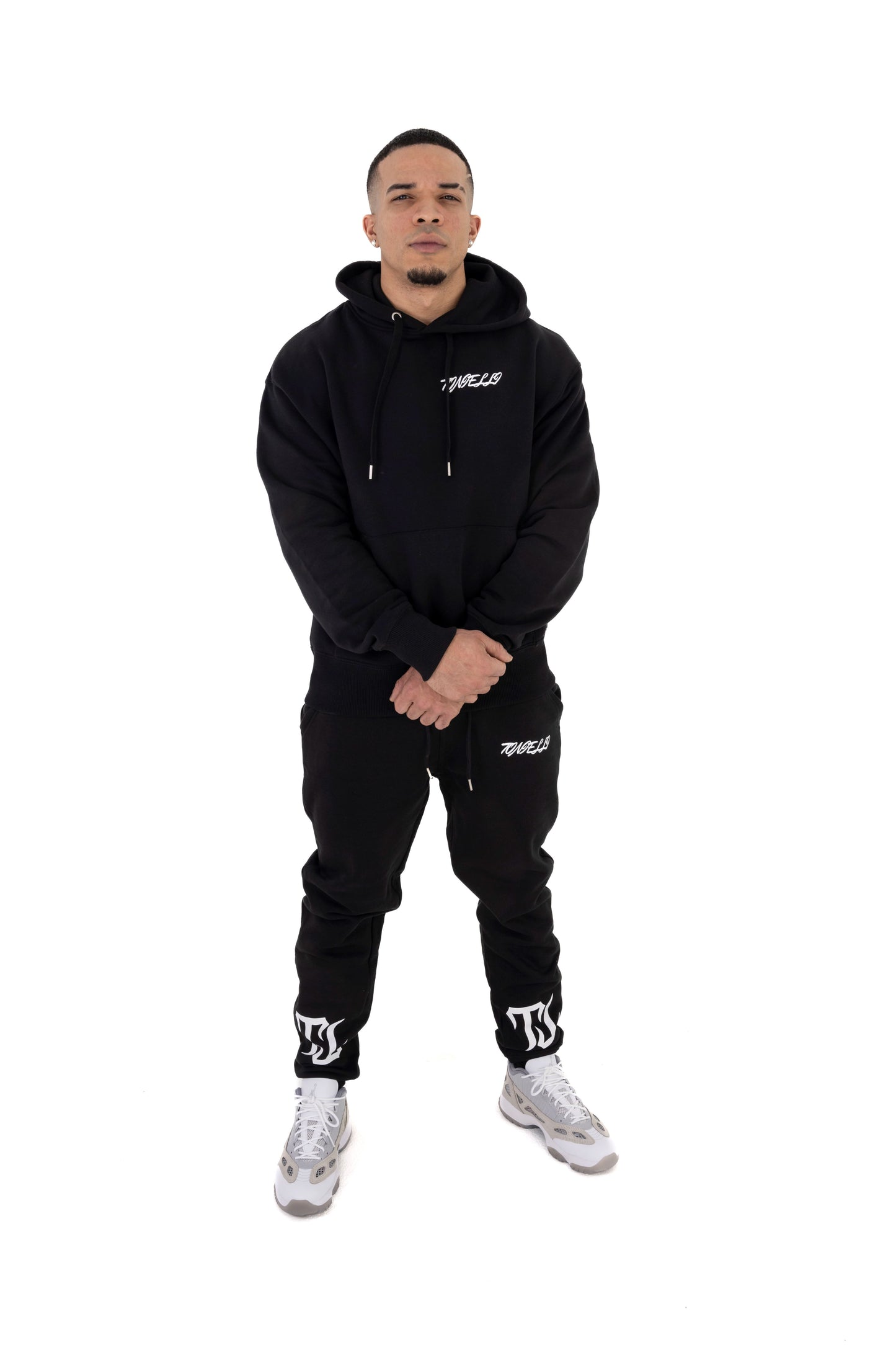 Tonielli Black Hoodie Set