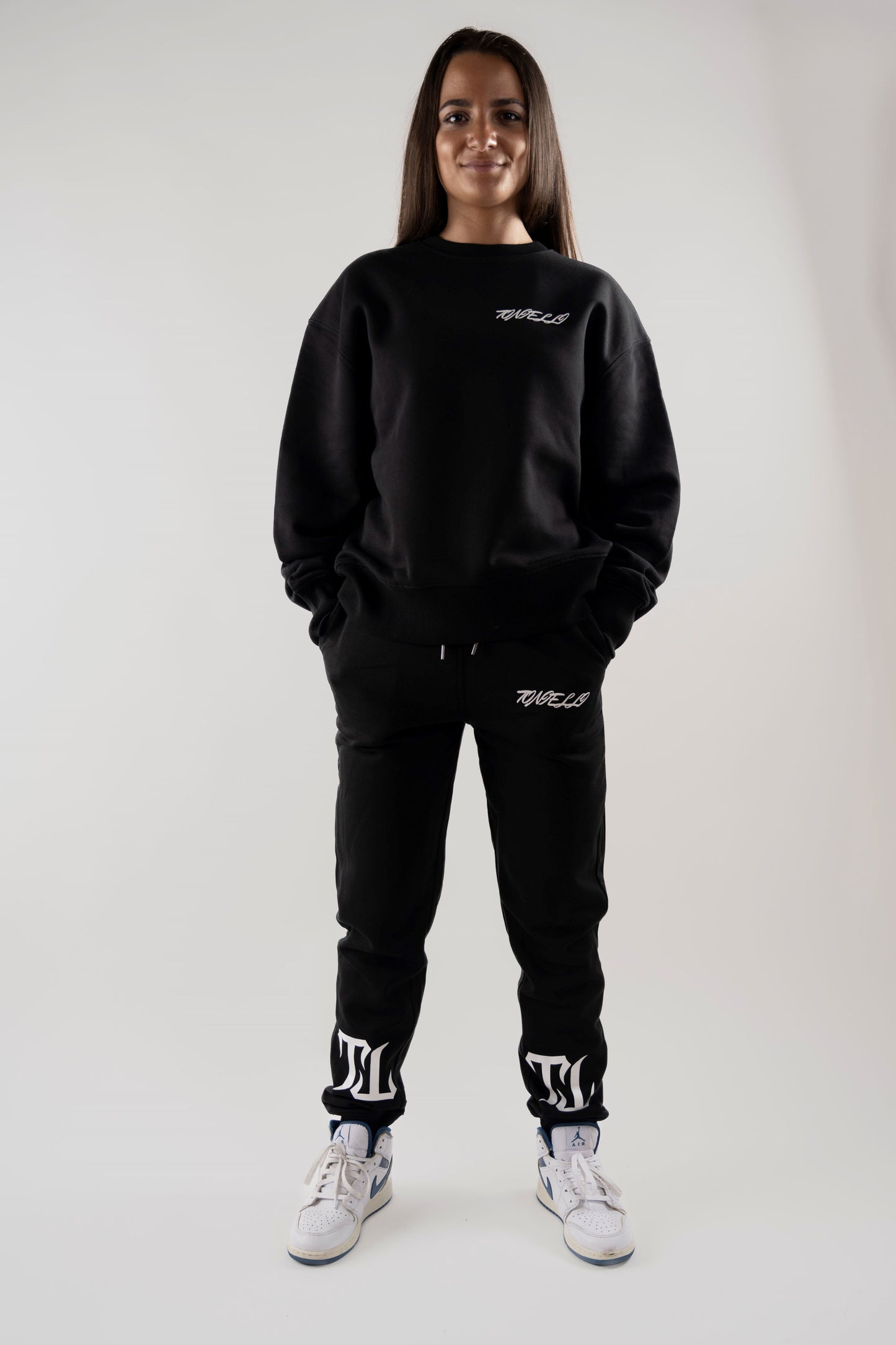 Tonielli Black Sweatshirt Set